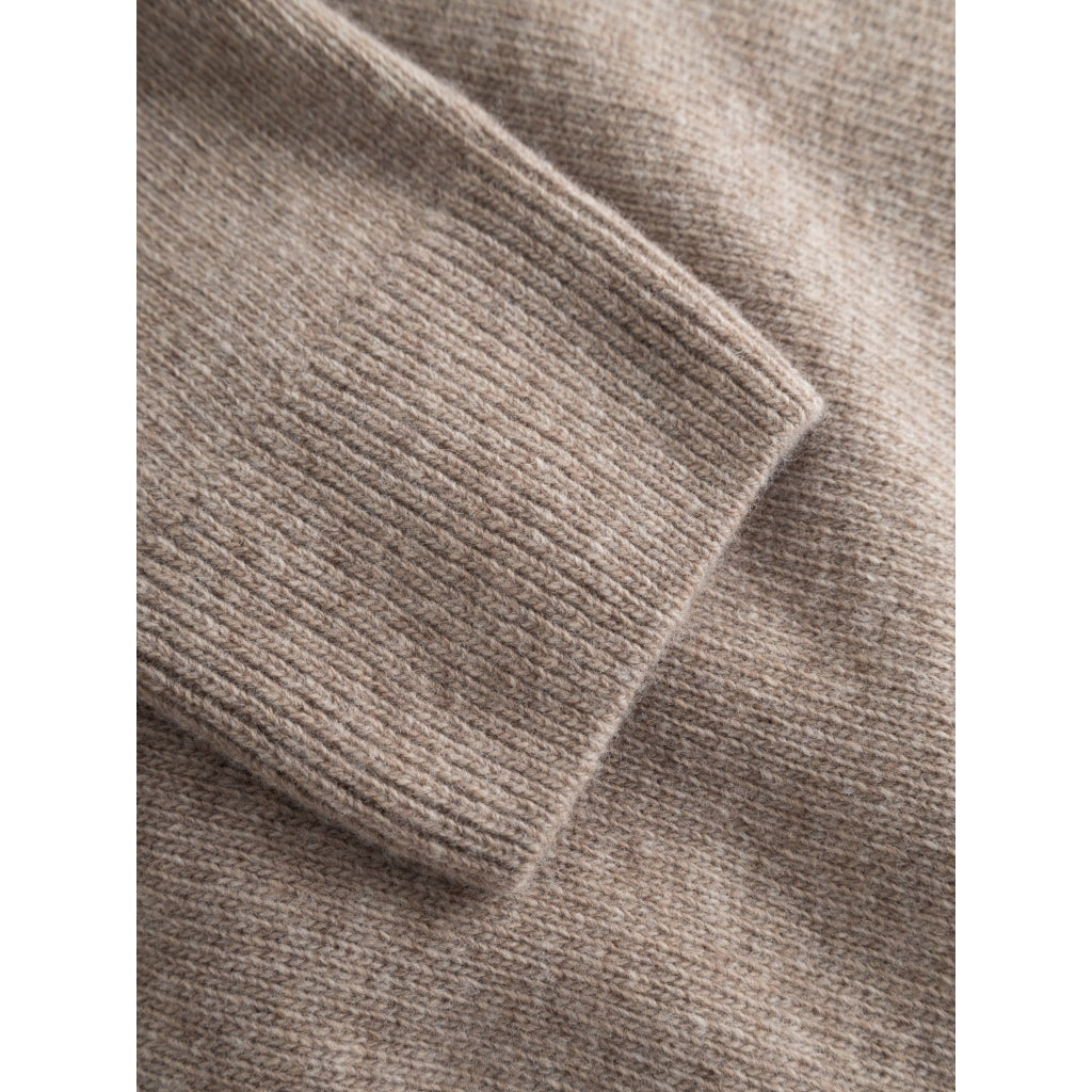 KNOWLEDGE COTTON - LAMBSWOOL DRESS KELP MELANGE