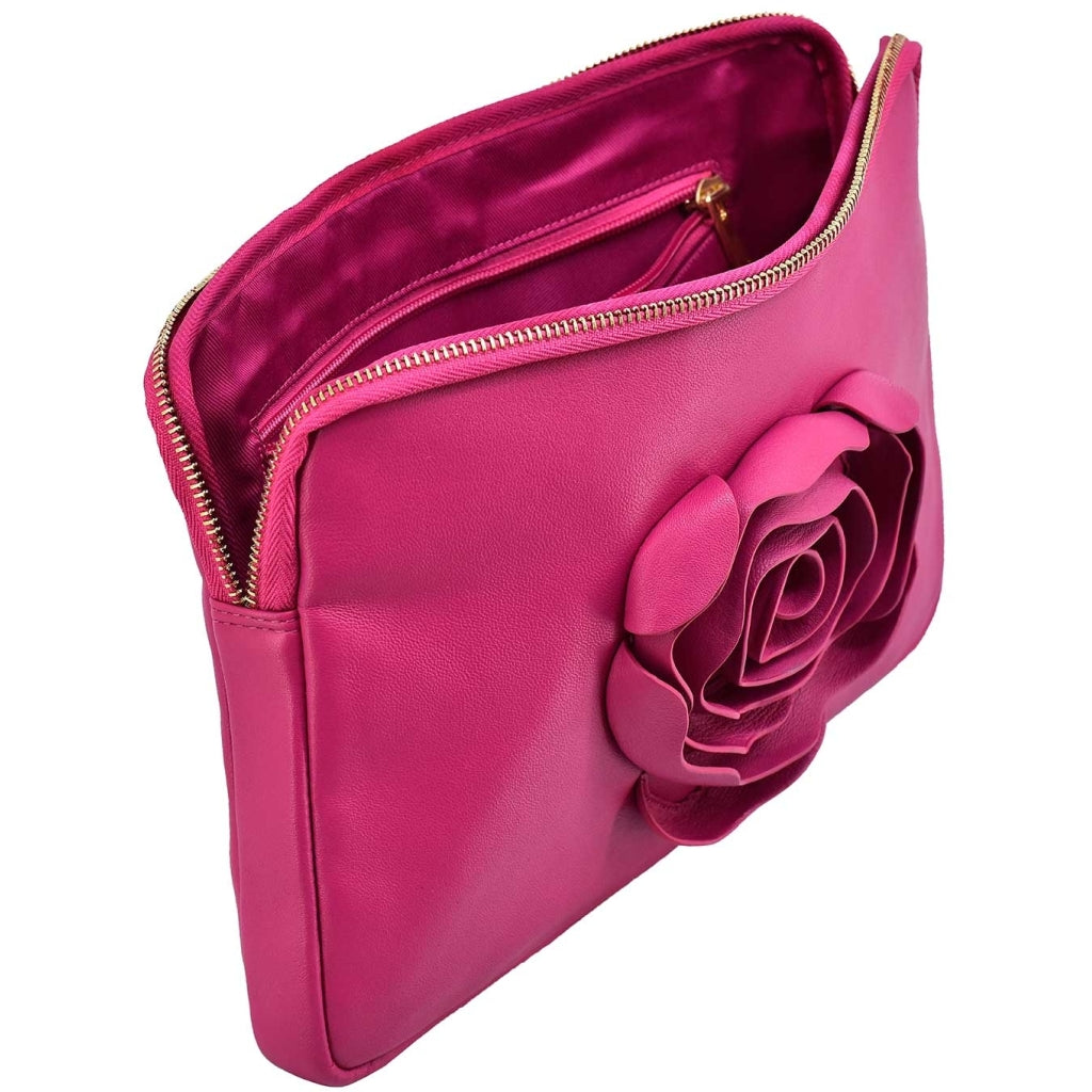 NÚNOO - CLUTCH ROSE COZY HOT PINK