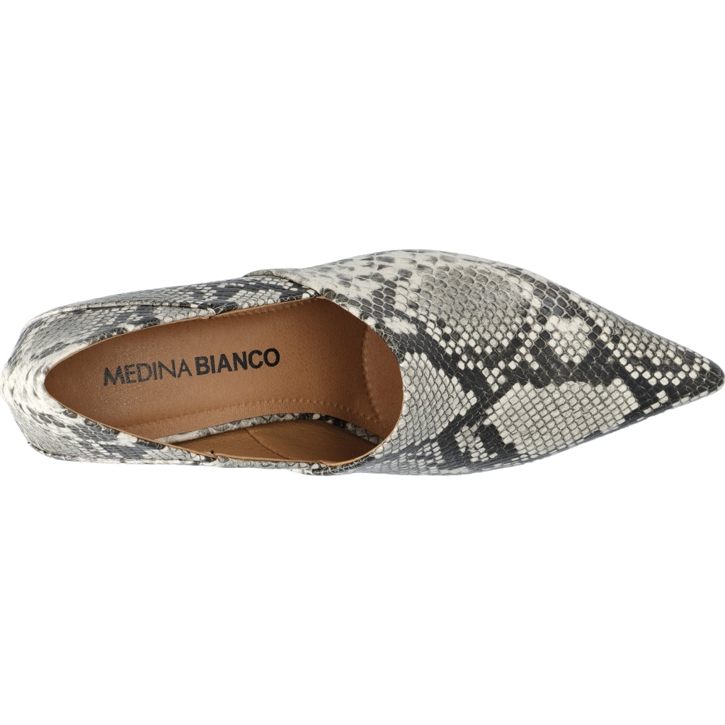 BIANCO/MEDINA - ROWE HEEL STEP WHITE SNAKE