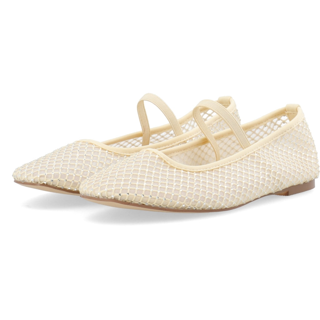 BIANCO - LILJA MESH BALLERINA