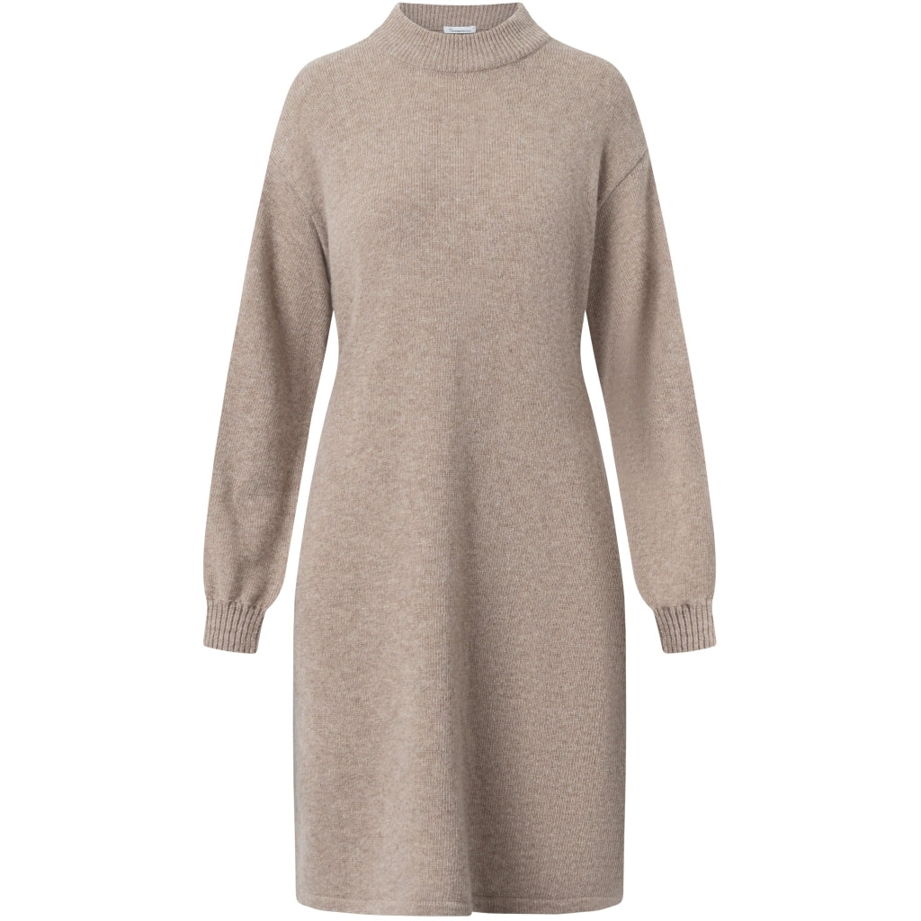 KNOWLEDGE COTTON - LAMBSWOOL DRESS KELP MELANGE