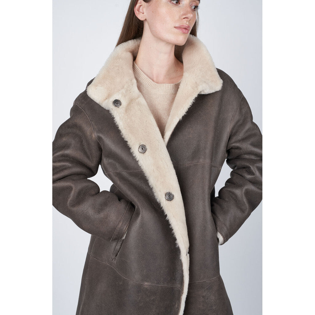 O'TAY - JOSEPHINE COAT BROWN