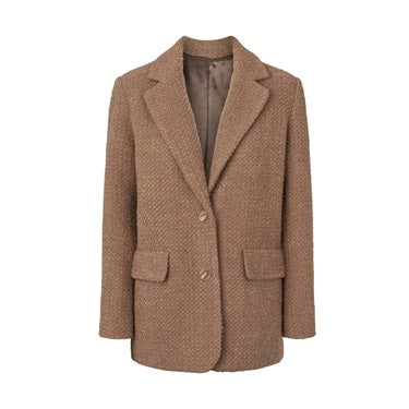 O'TAY - XENIA BLAZER BOUCLE NOUGAT