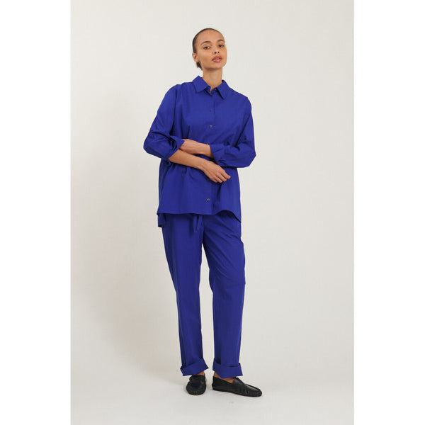 BASIC APPAREL - VILDE CLASSIC SKJORTE CLEMATIS BLUE