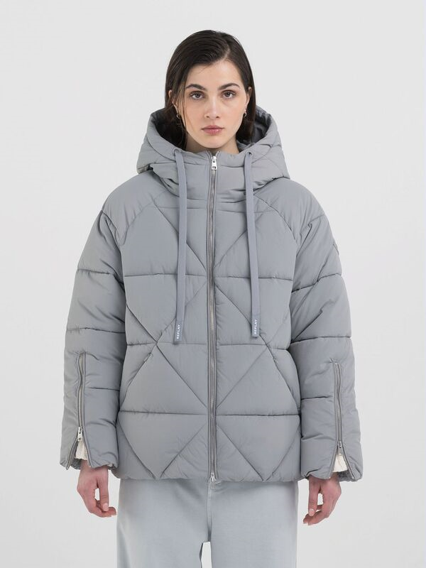 REPLAY - KORT PUFFER JAKKE CITY GREY