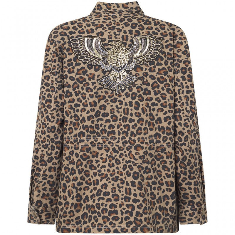 DEPECHE - JANE JACKET LEOPARD PRINT