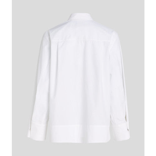 KARL LAGERFELD - EMBELLISHED PLACKET SKJORTE