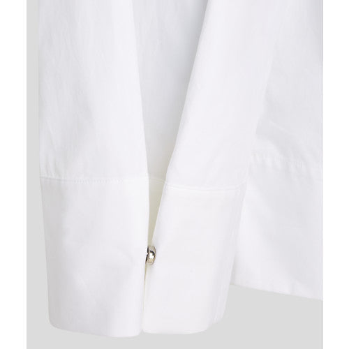 KARL LAGERFELD - EMBELLISHED PLACKET SKJORTE