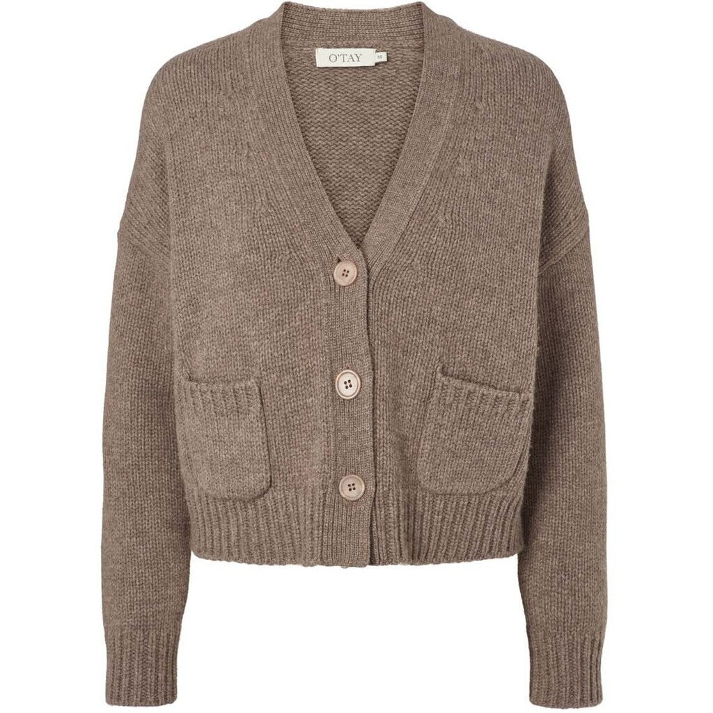 O'TAY - FEODORA CARDIGAN BROWNSTONE