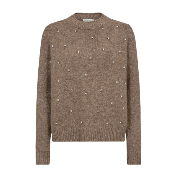 COPENHAGEN MUSE - DIAMOND PULLOVER TIMBER WOLF MELANGE