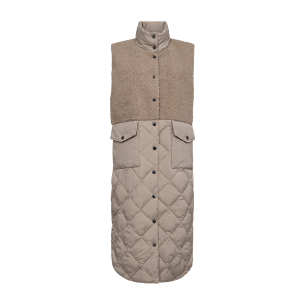 FREEQUENT - OLGA WAISTCOAT SIMPLY TAUPE