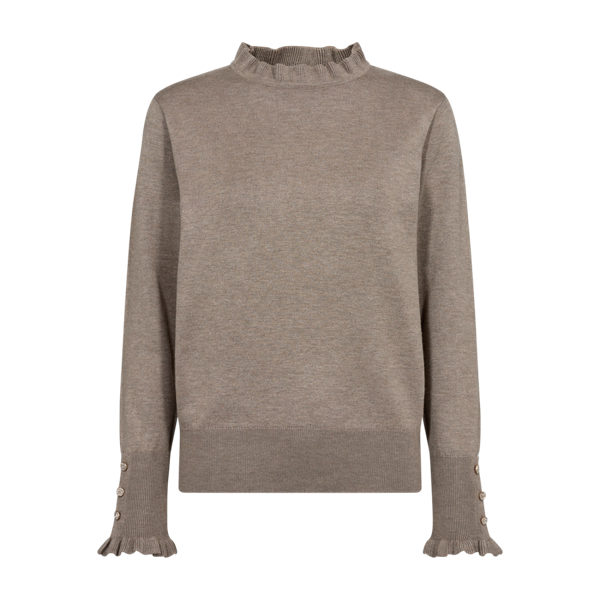 FREEQUENT - KATIE PULLOVER SIMPLY TAUPE MELANGE