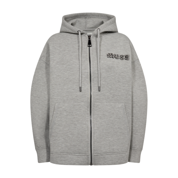 COPENHAGEN MUSE - SCUBA HOODIE GREY MELANGE