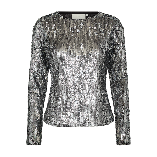 COPENHAGEN MUSE - SEQUINCE BLUSE SILVER