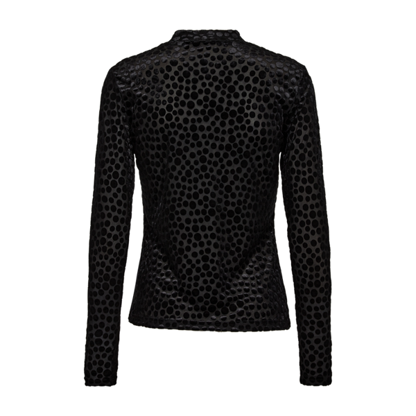 FREEQUENT - ISKA MESH BLOUSE BLACK