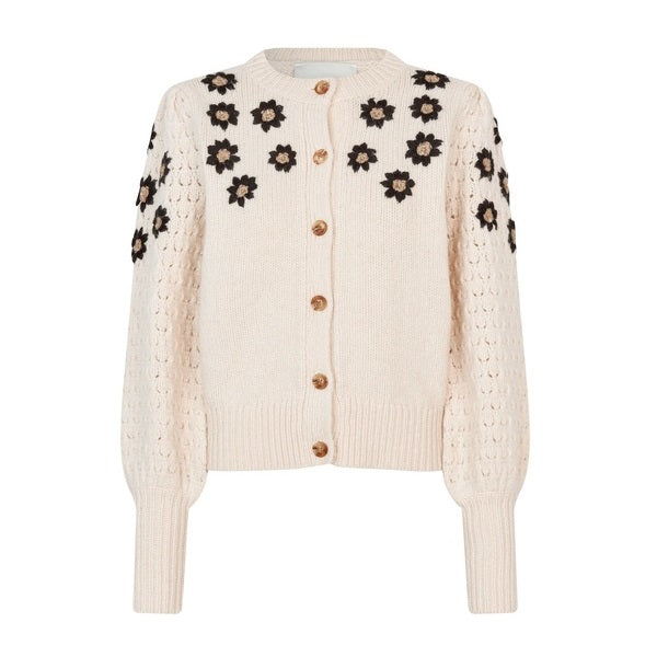 DEA KUDIBAL - FELINE CARDIGAN CHALK