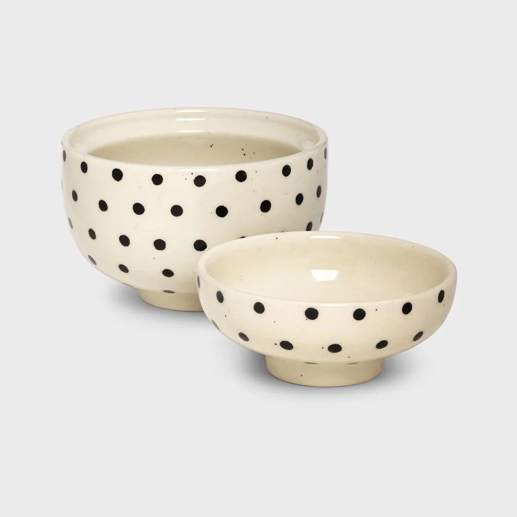 MOSHI MOSHI - SIGNATURE BOWL ECRU/SORT