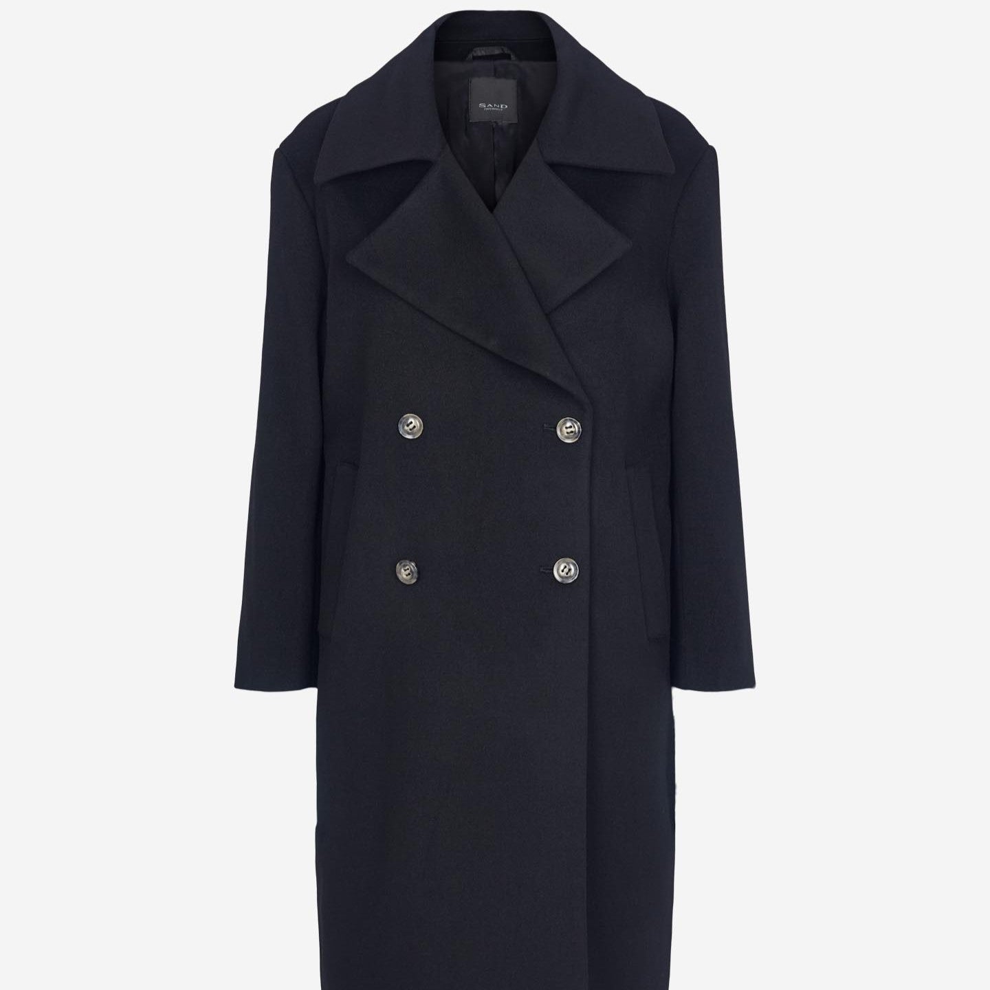 SAND COPENHAGEN - ANKE CASHMERE COAT SORT