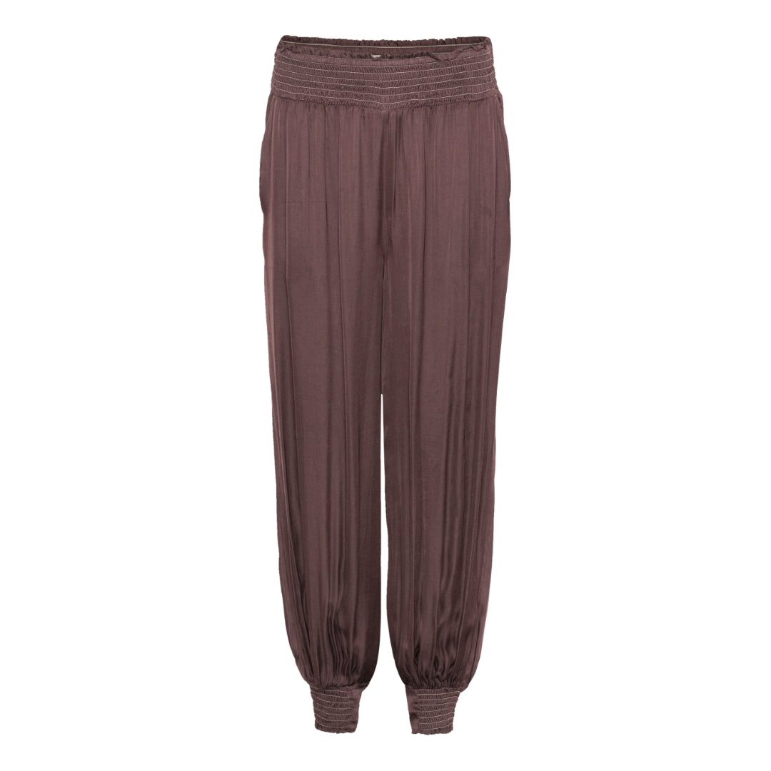 ASTA N - EVELINA SMOCK PANTS COFFEE