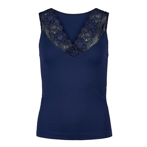 TIM & SIMONSEN - BELEN LACE TOP MARINE